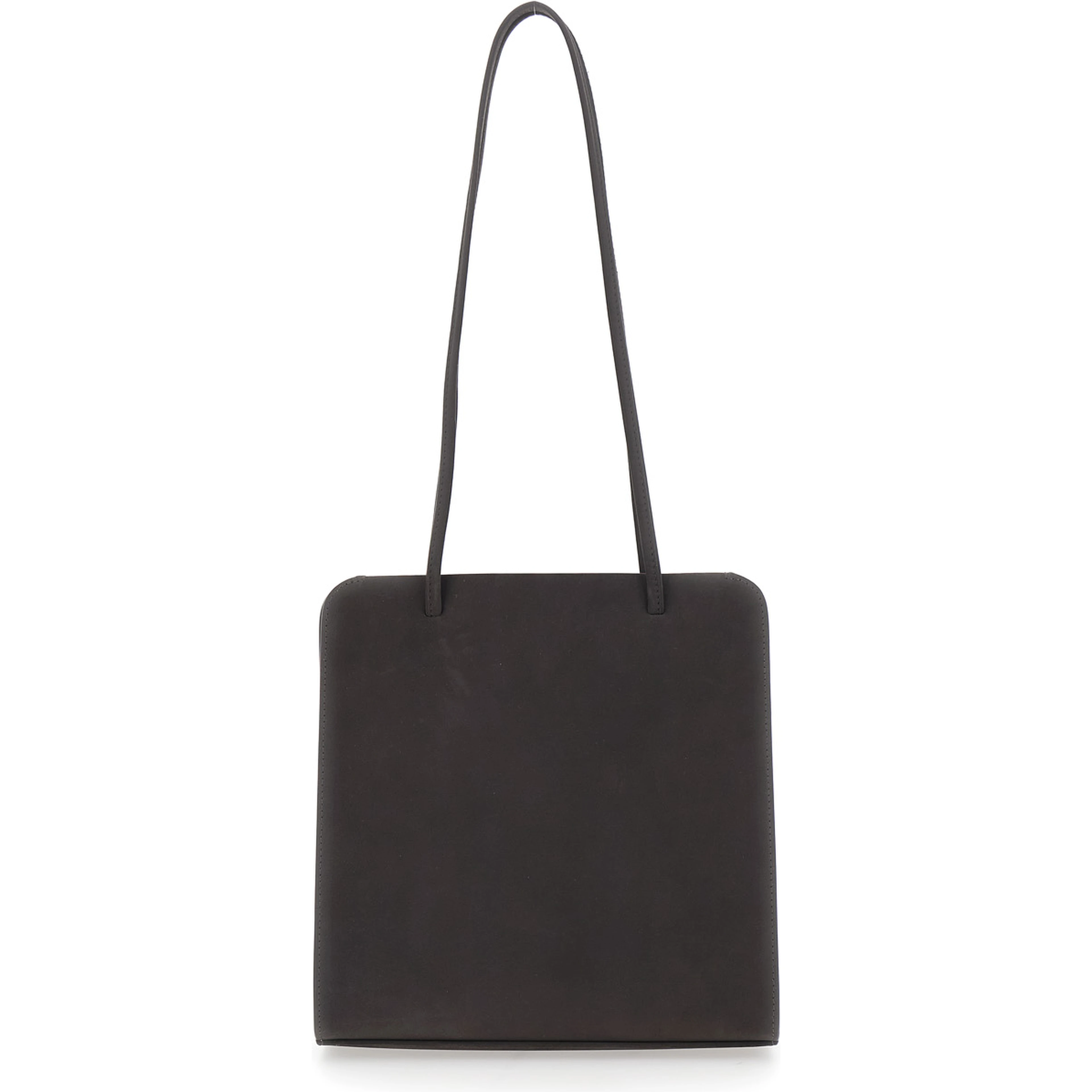 LISSE Bag with Leather Details and Pockets Brown Woman