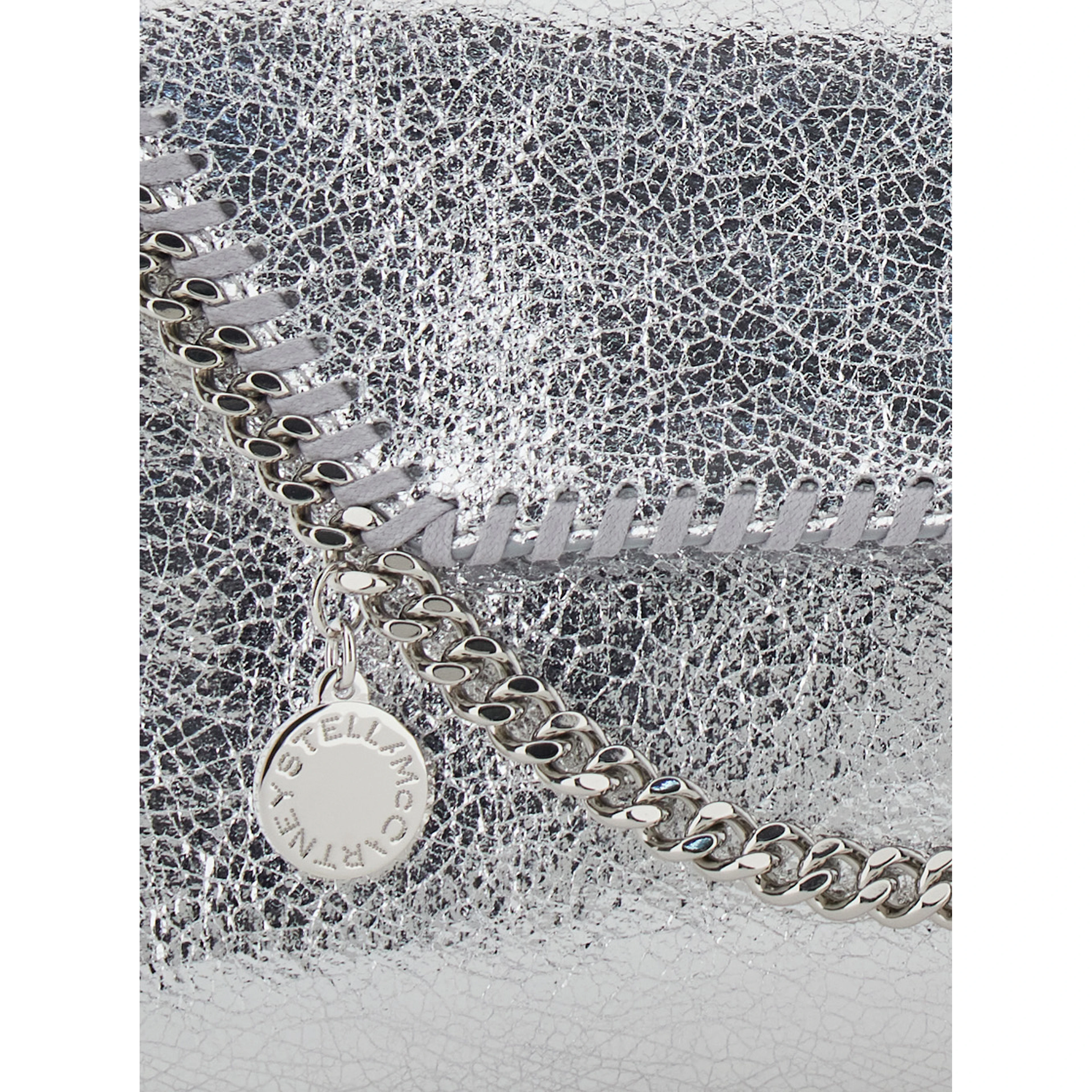Falabella Metallic Crossbody bag with Chain Strap and Metallic Effect in Ecoleather for Women