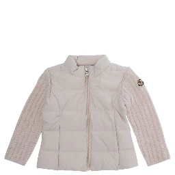 CARDIGAN with long sleeves and front closure in pink for girl
