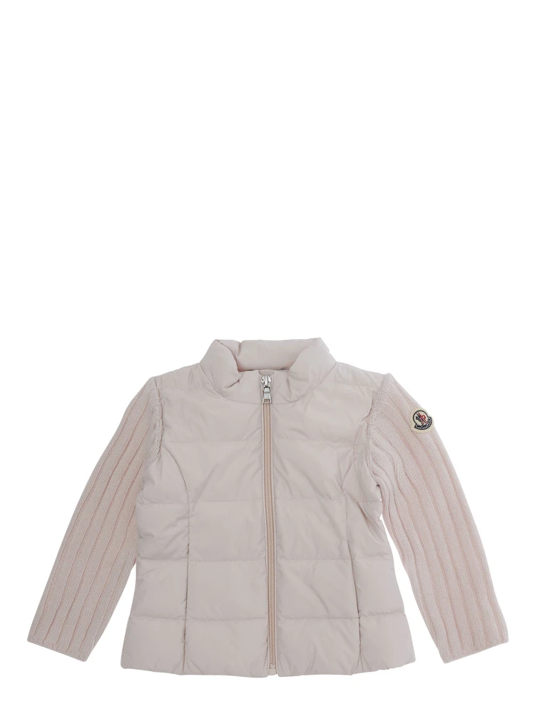 CARDIGAN with long sleeves and front closure in pink for girl