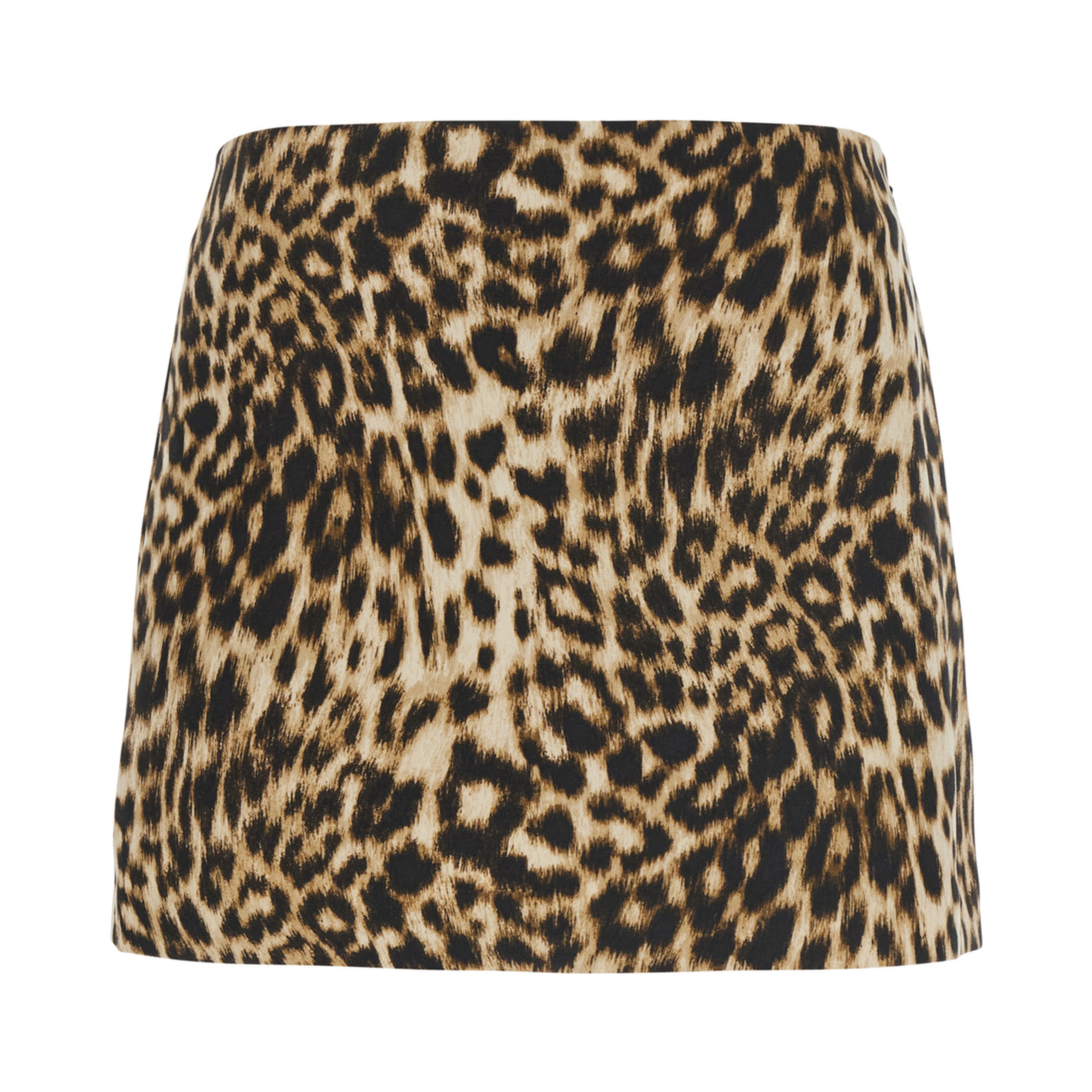 Beige A Line Mini Skirt with Belt and Pockets for Women