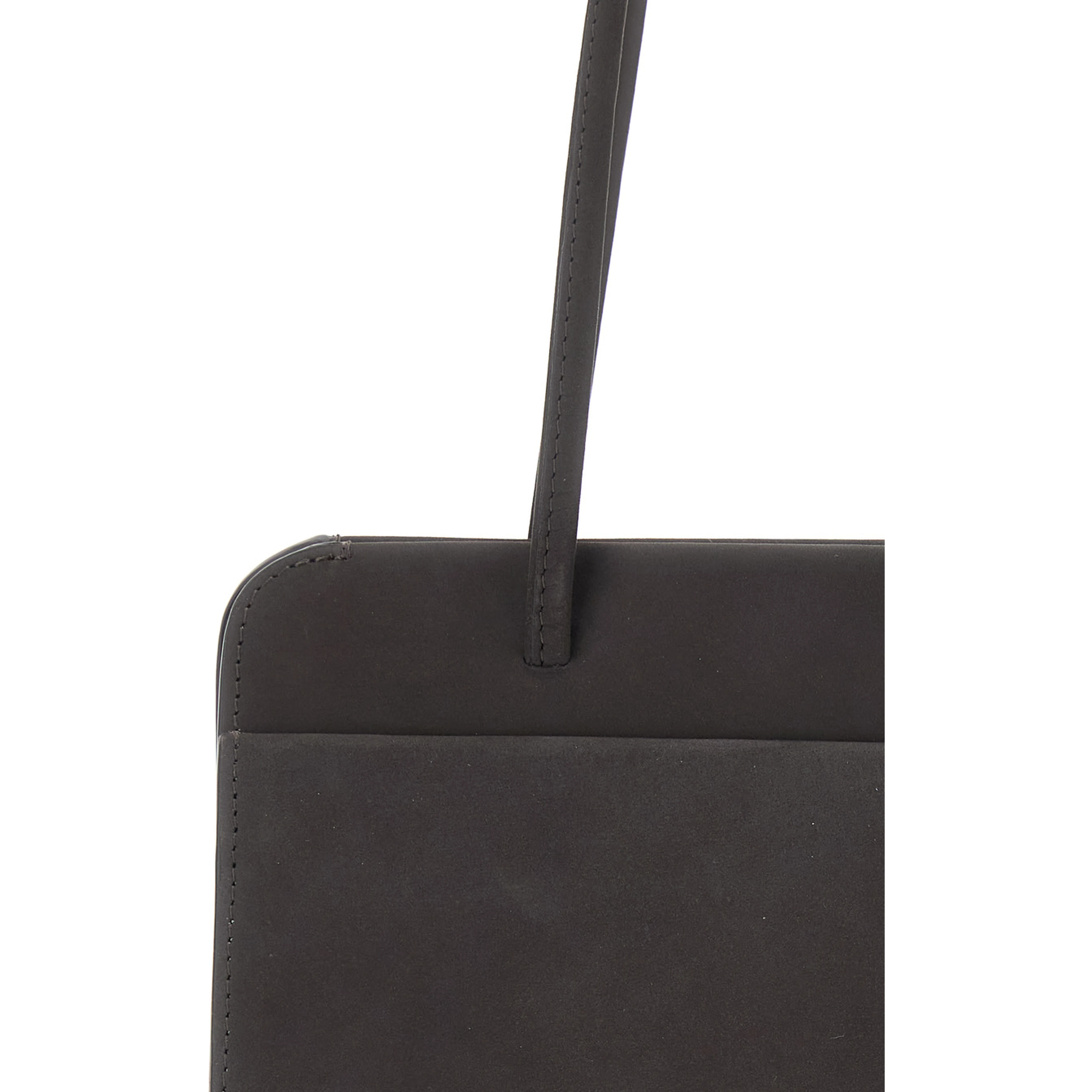 LISSE Bag with Leather Details and Pockets Brown Woman