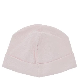 Cotton hat with embroidered logo and white visor for boy