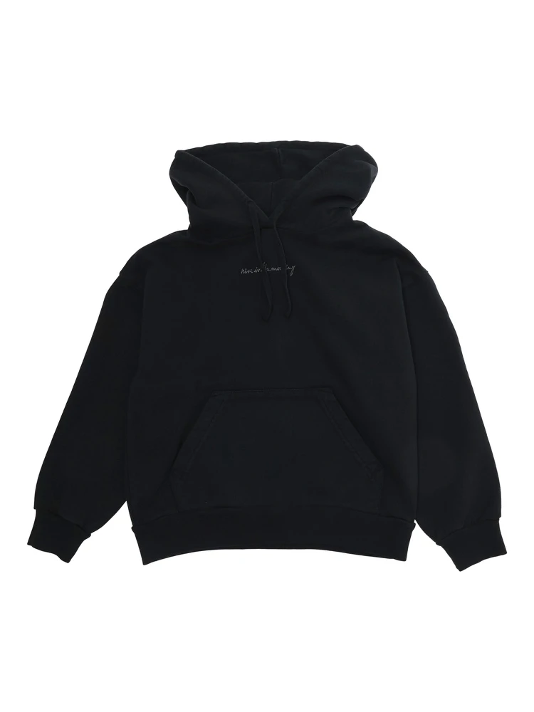J-ZEN HOODIE with hood, long sleeves and 100% cotton, black, unisex