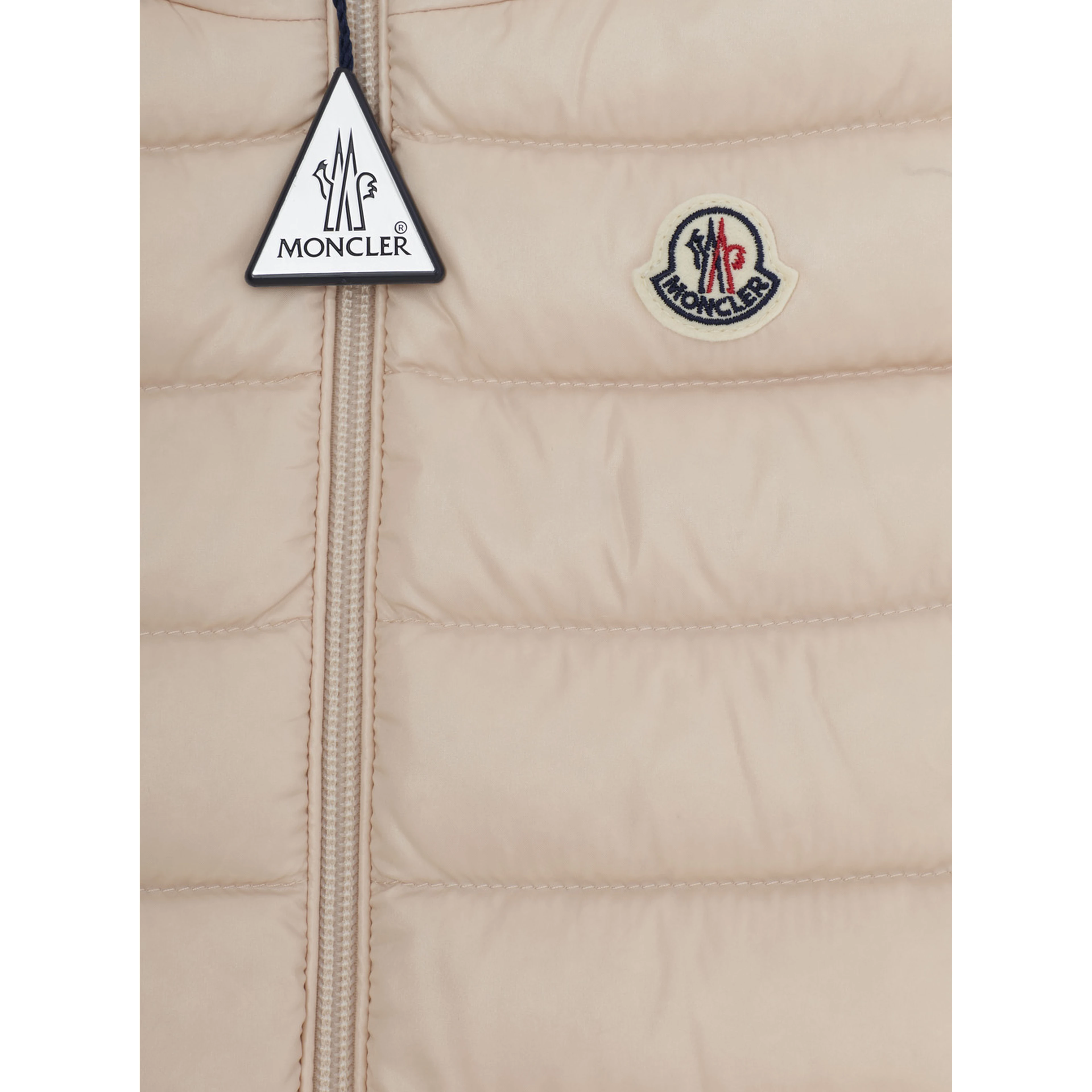 Ghany pink Vest with logo patch on the front in Tech Fabric baby