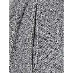 Gray Pants with elasticated waist and logo patch on the back in cotton for men