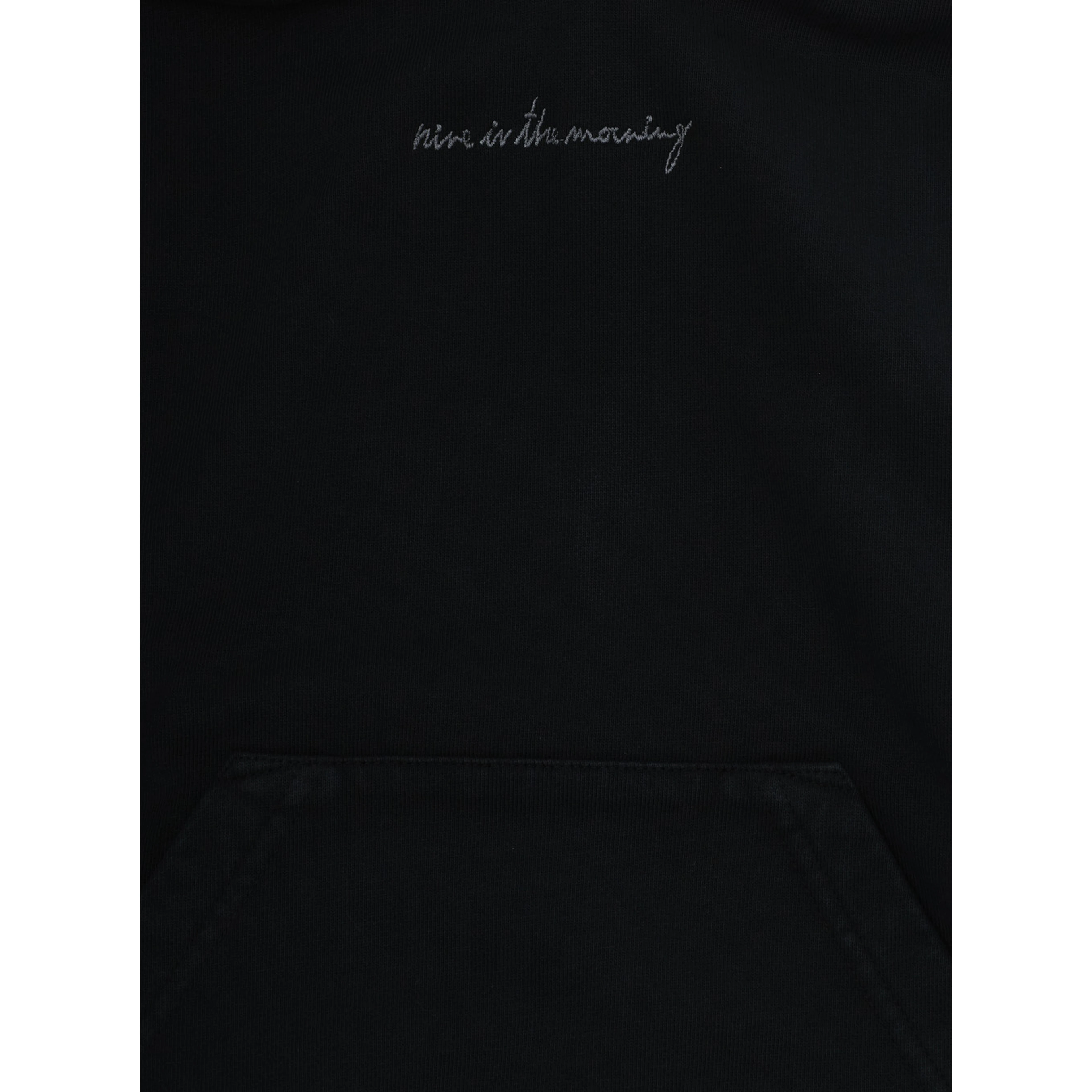J-ZEN HOODIE with hood, long sleeves and 100% cotton, black, unisex