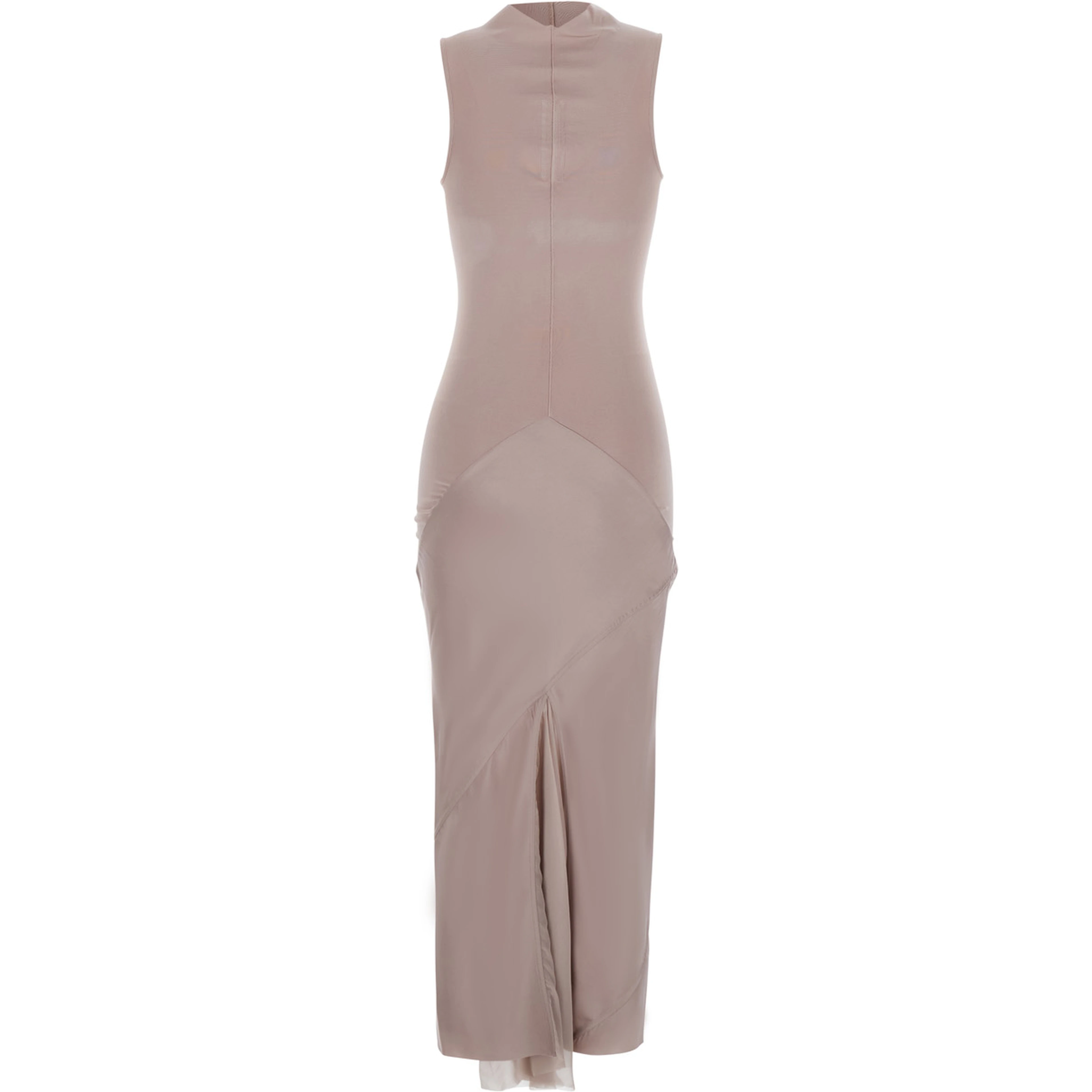Pink Dress with cowl neckline and off-shoulder design in blend viscose for women
