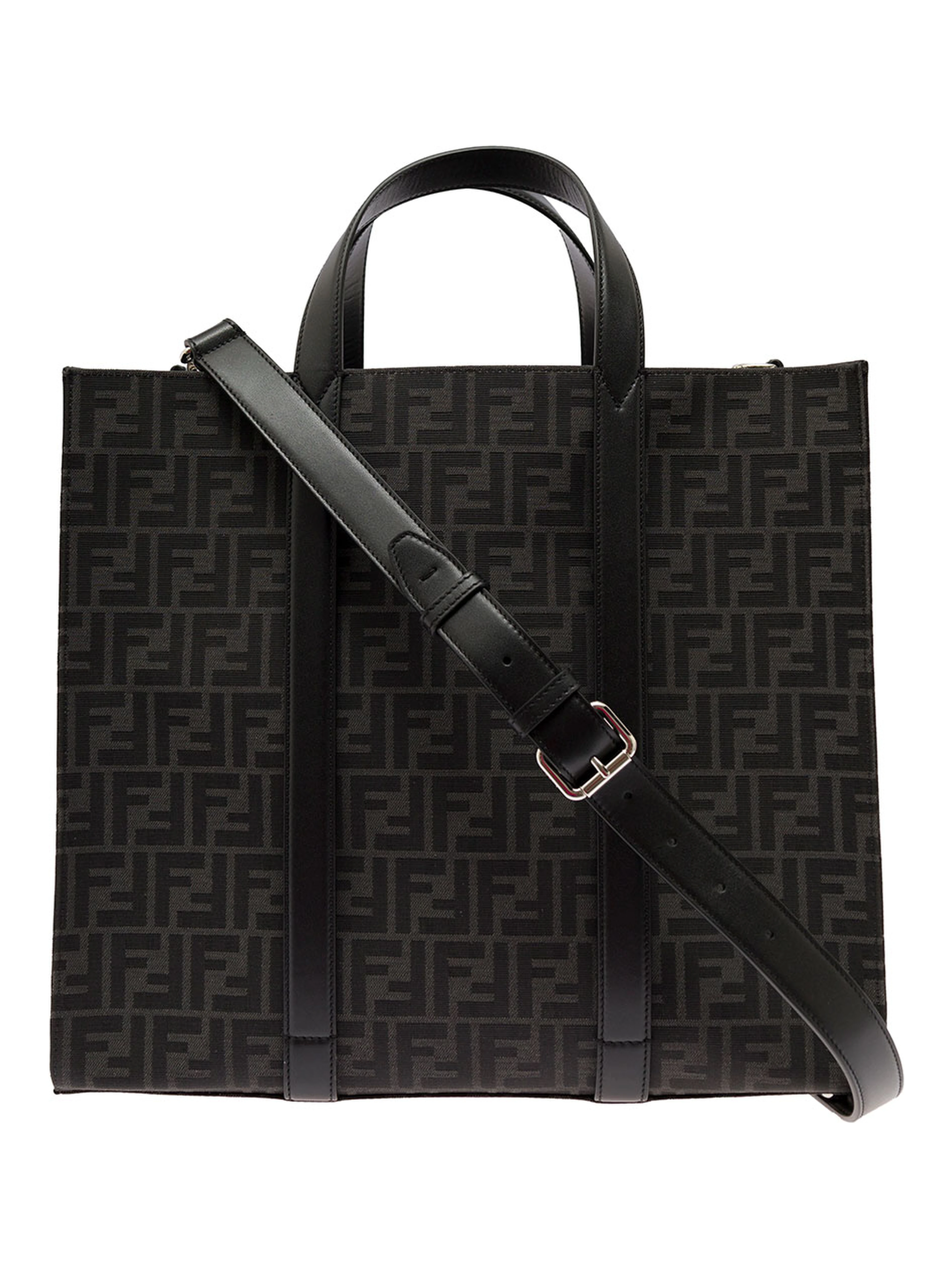 Shopper in Tech Fabric Jacquard FF Fendi Man