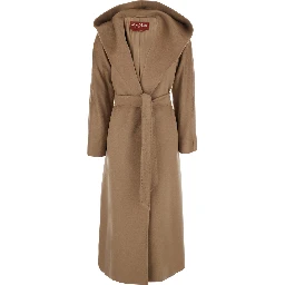 MSTELEGIA Coat with buttons and pockets in Tech Fabric beige woman