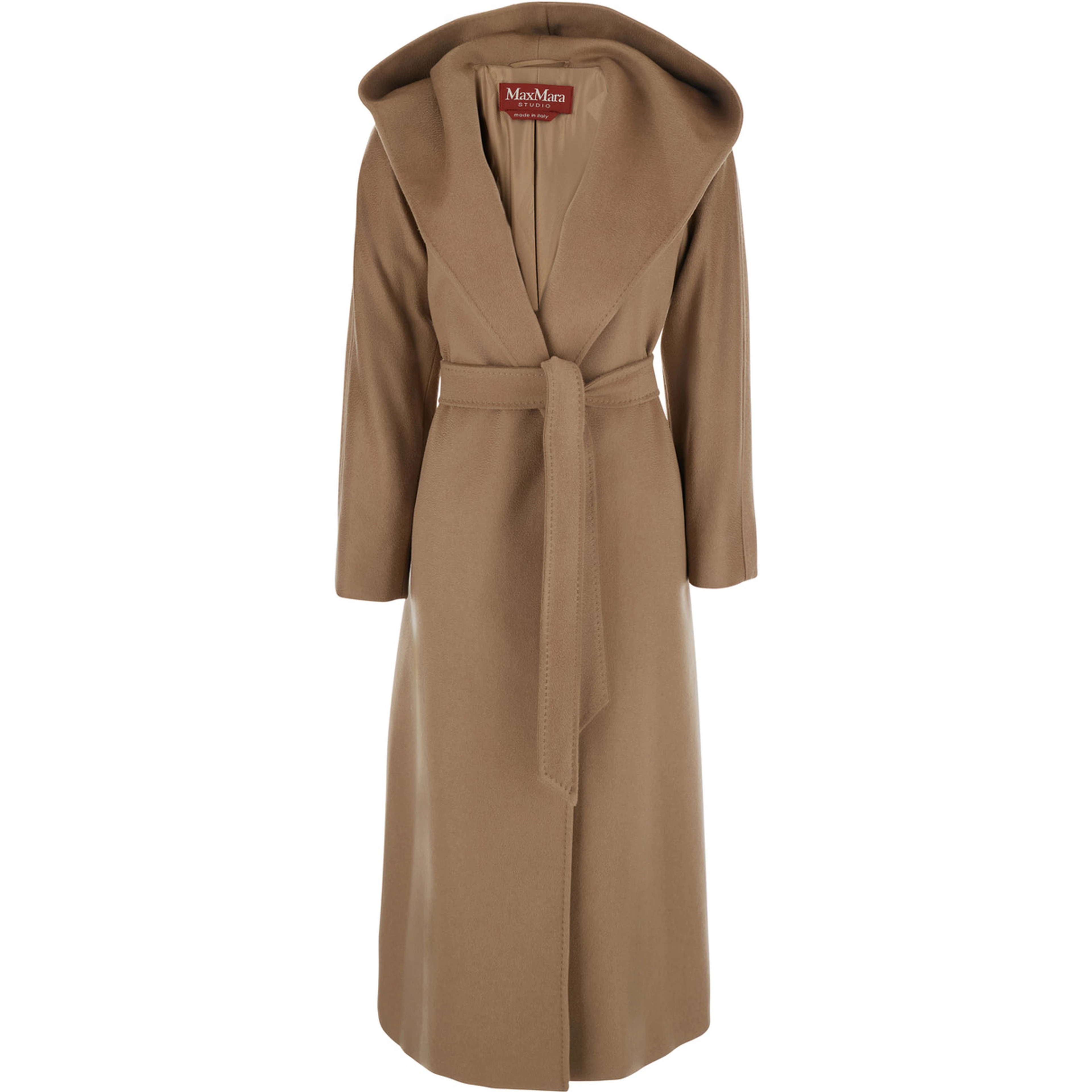 MSTELEGIA Coat with buttons and pockets in Tech Fabric beige woman