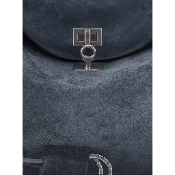 Rodeo Gray Shoulder Bag with Adjustable and Removable Strap in Suede for Women