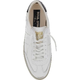 Sneaker Soul-Star Low Top with Logo Patch on the Tongue and Lettering Logo on the Back in White Leather Men