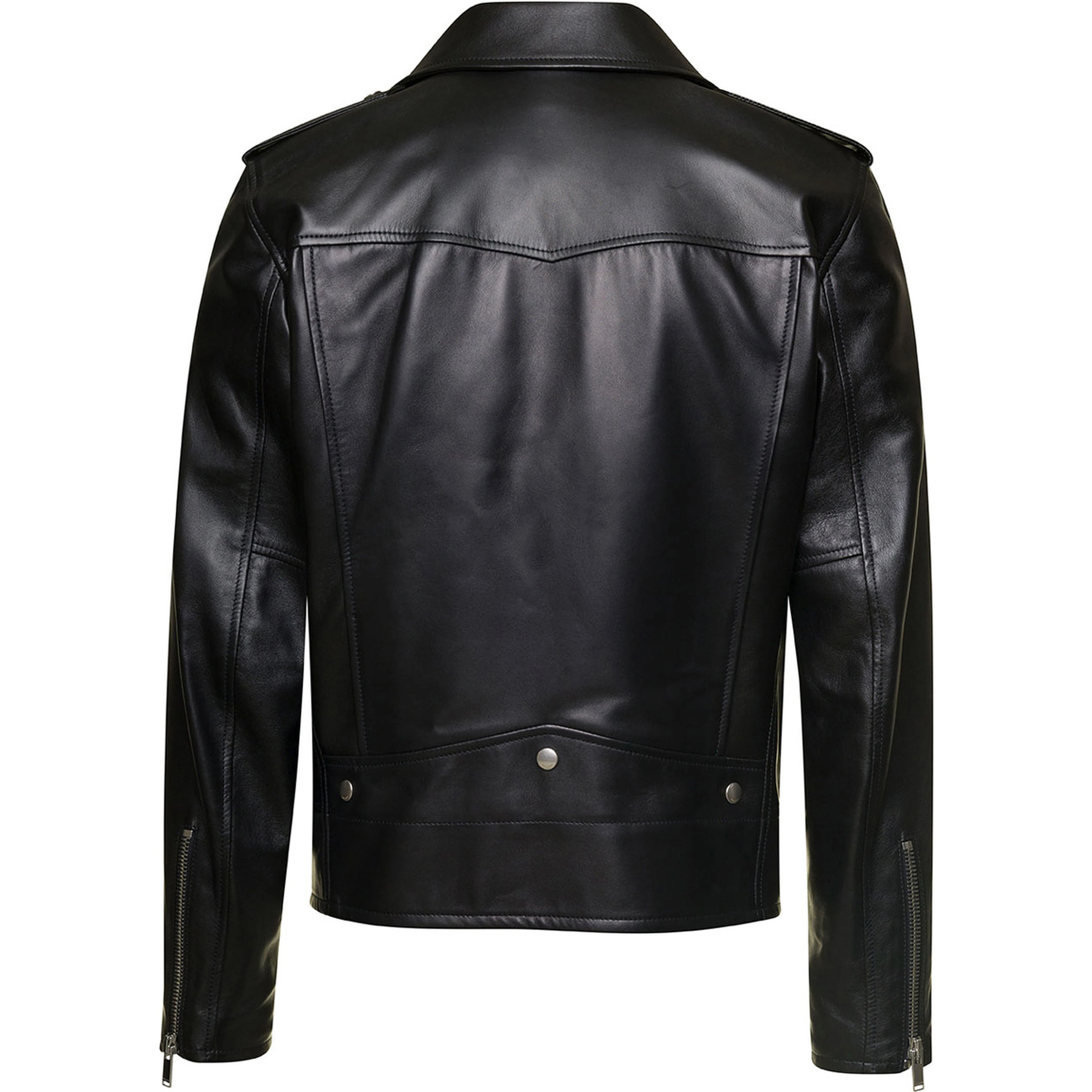 MOTORC CLASSIQUE JAC - Black Leather Biker Jacket for Men
