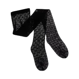 Black tights with all-over GG motif in Tech Fabric women