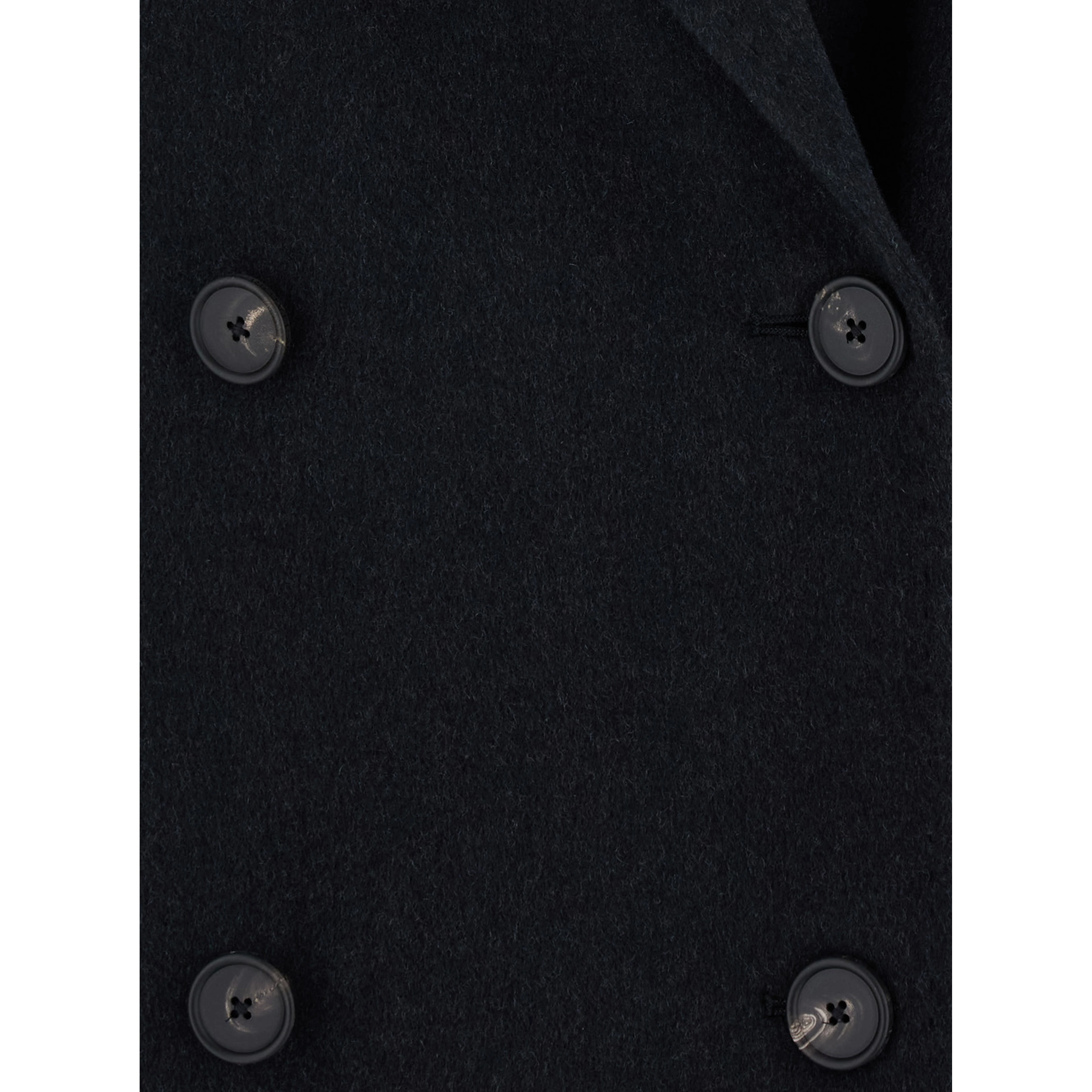 Womens gray coat in fabric with collar and long sleeves