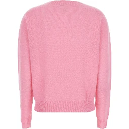 High Neck Long Sleeve Top in Tech Fabric Pink for Women