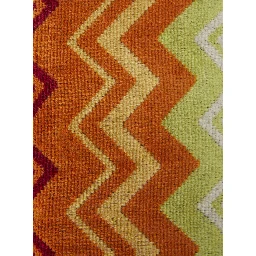 GIACOMO multicolor Slippers with all-over Zig-Zag motif in cotton blend home