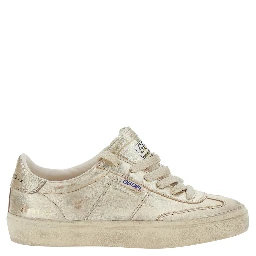 Soul-Star metallic Sneakers with logo lettering on the back and on the tongue in laminated leather Woman