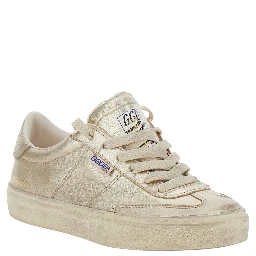 Soul-Star metallic Sneakers with logo lettering on the back and on the tongue in laminated leather Woman