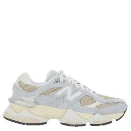 9060 Gray Sneakers with Mesh Details and Rubber Sole in Leather Unisex