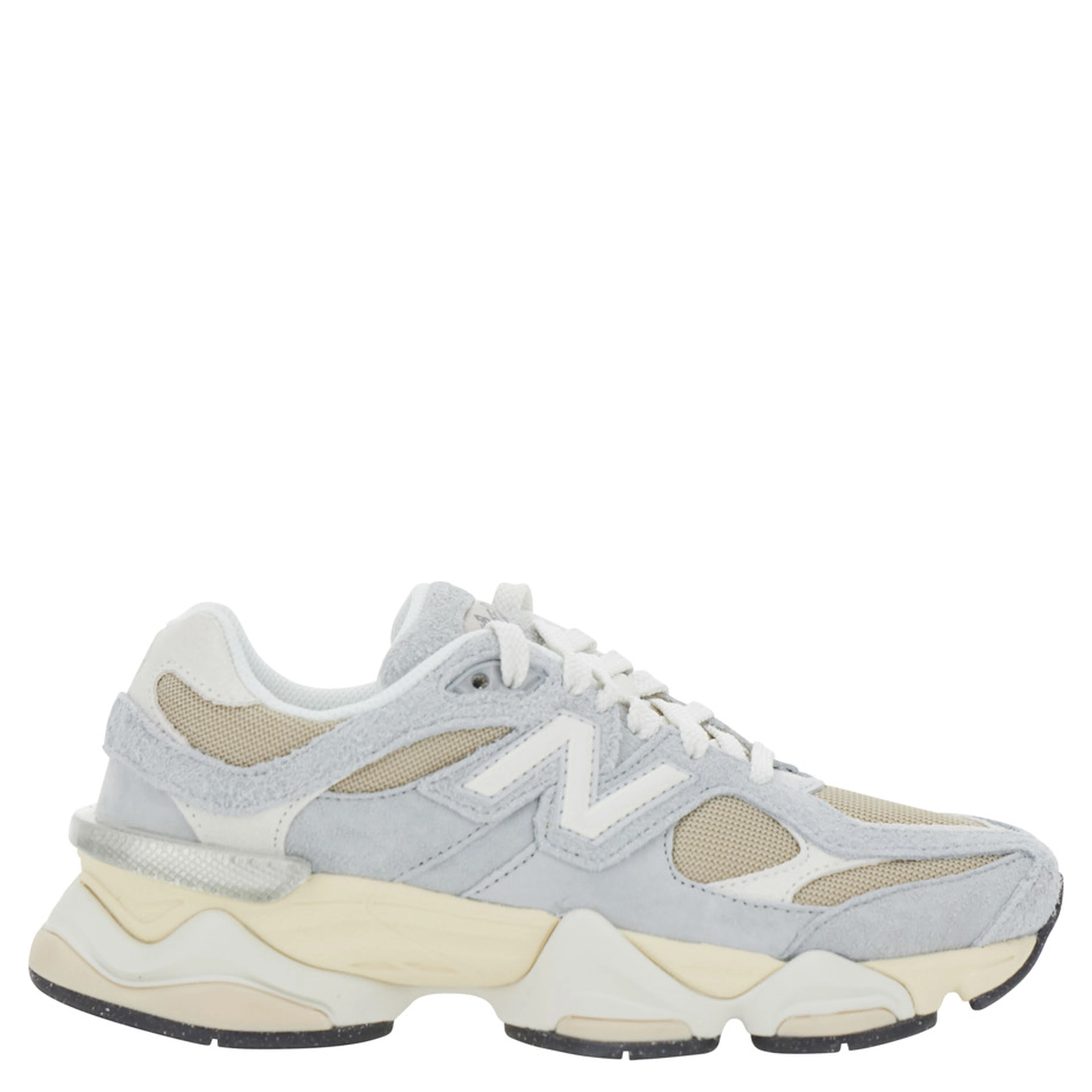 9060 Gray Sneakers with Mesh Details and Rubber Sole in Leather Unisex