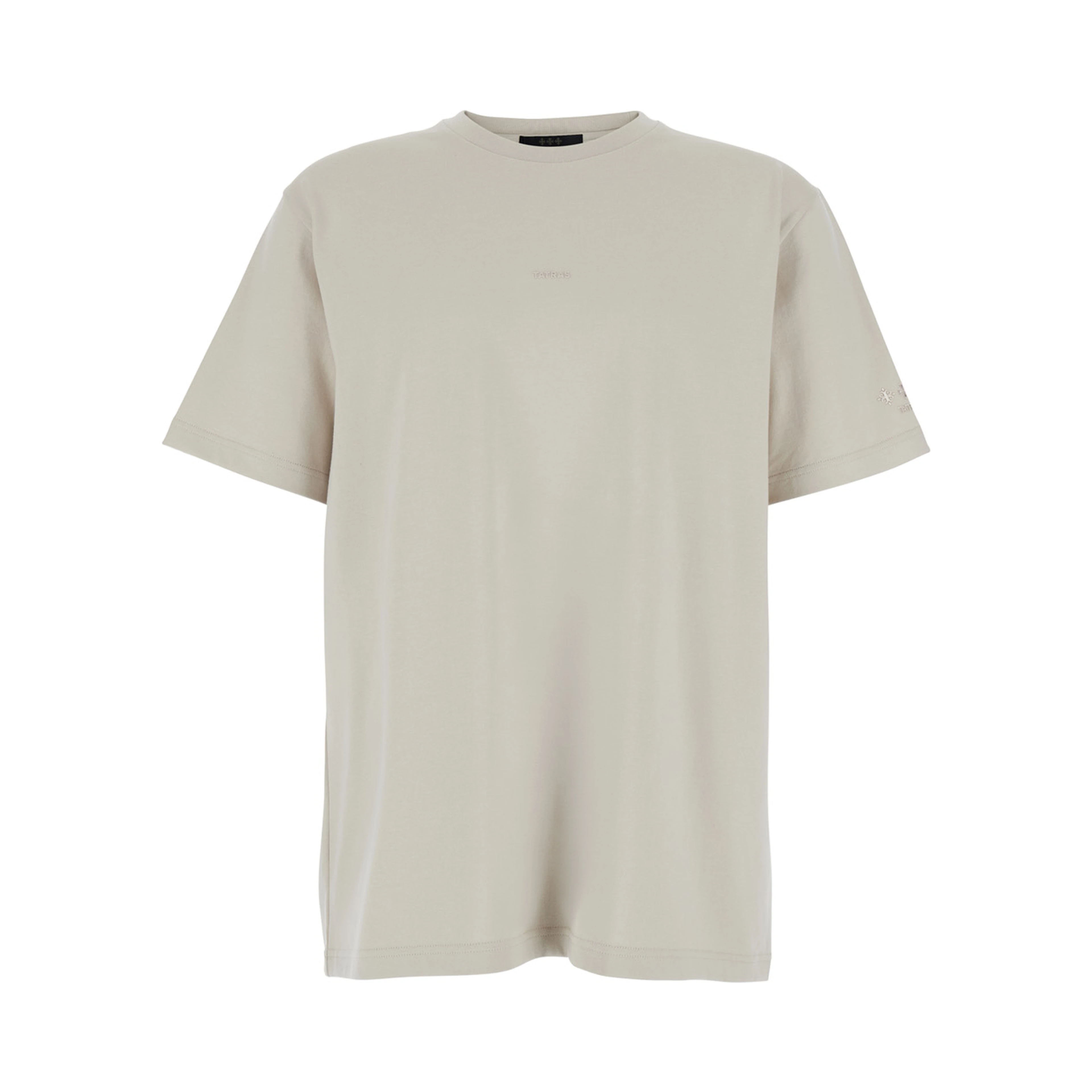 NISO Gray T-Shirt with Round Neck in Cotton for Men