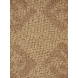Beige Scarf with Fringed Hem and All-Over FF Motif in Wool for Men