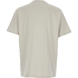 NISO Gray T-Shirt with Round Neck in Cotton for Men