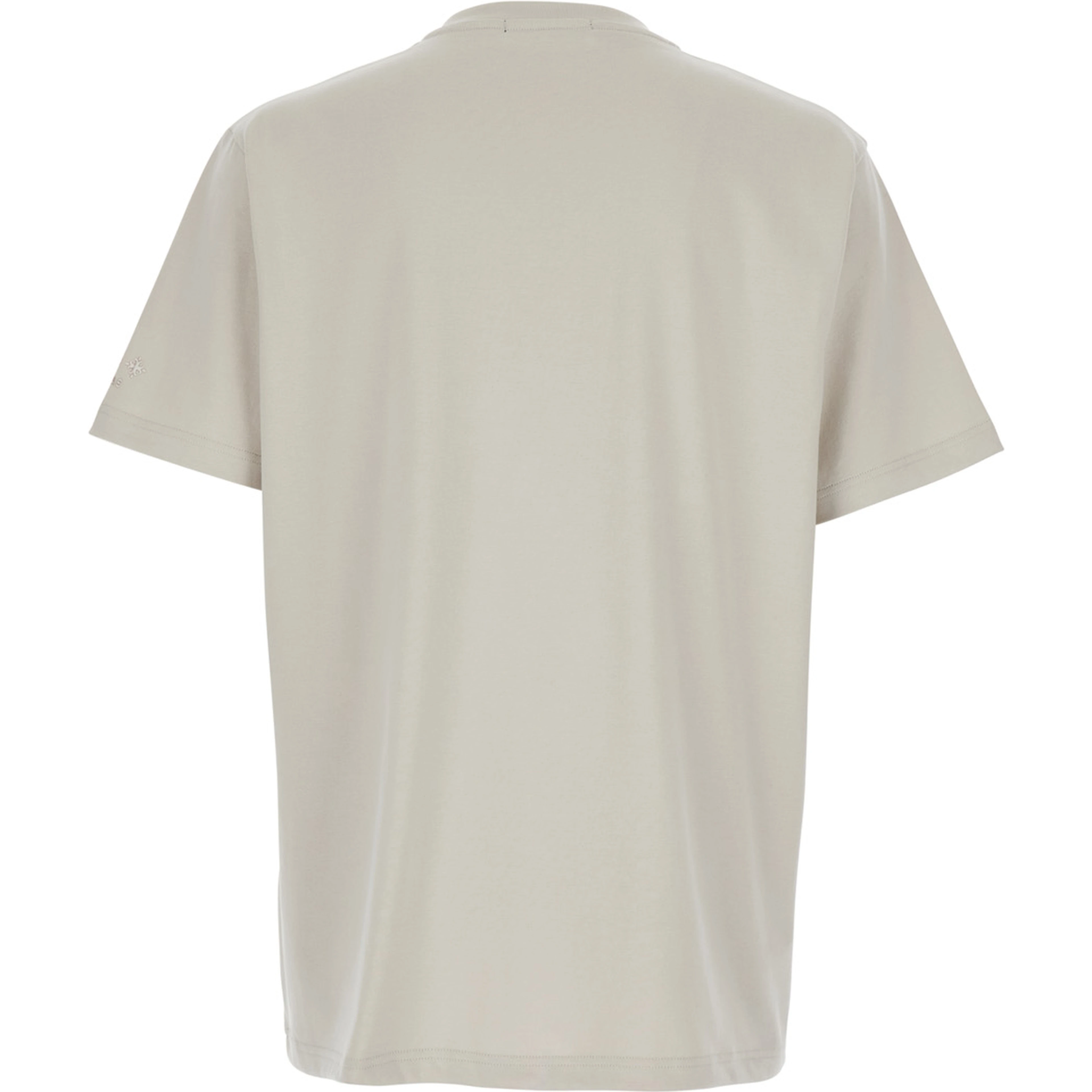 NISO Gray T-Shirt with Round Neck in Cotton for Men