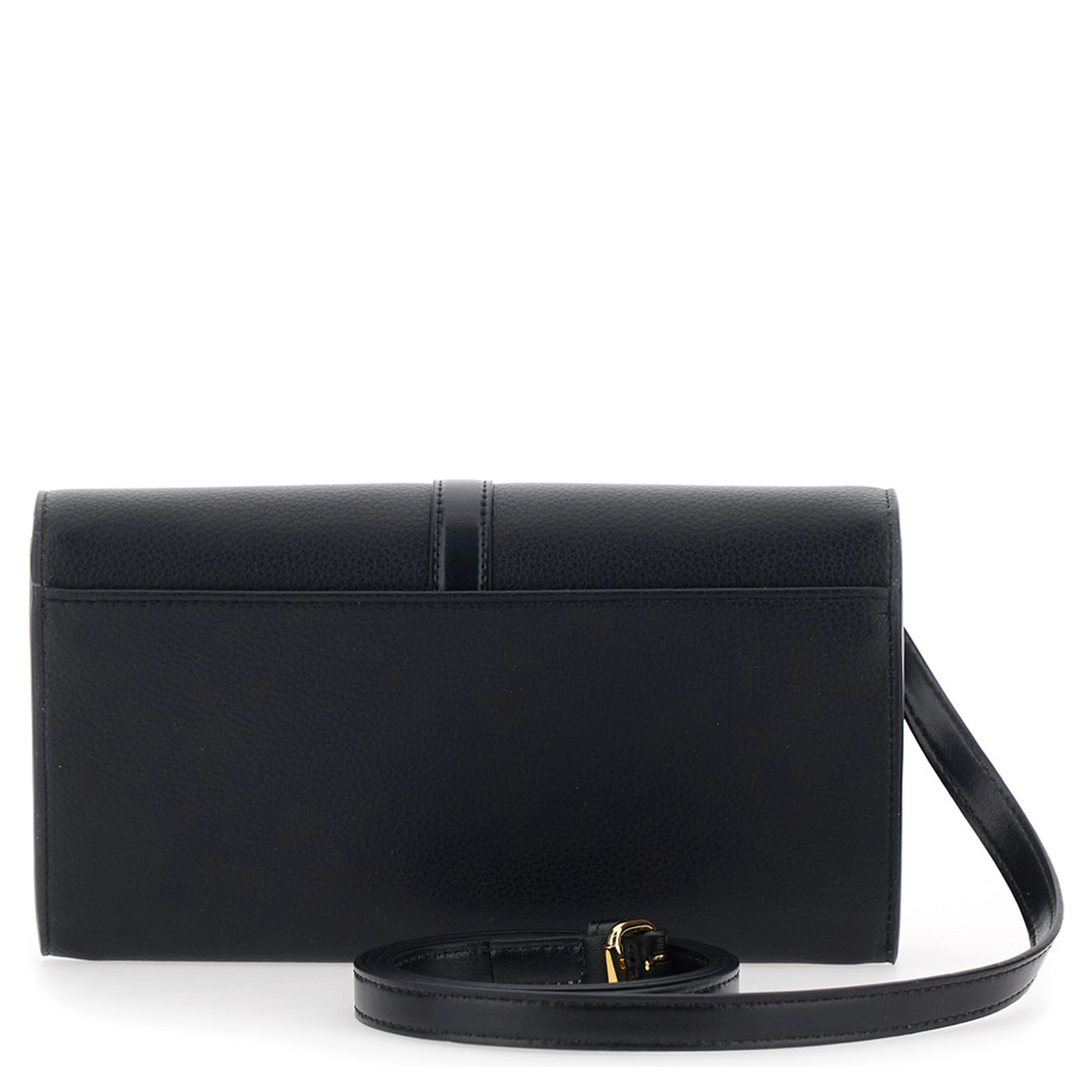 Shoulder Bag Stella Ryder with Logo Padlock Detail on the Front in Black Ecoleather for Women