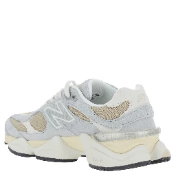 9060 Gray Sneakers with Mesh Details and Rubber Sole in Leather Unisex