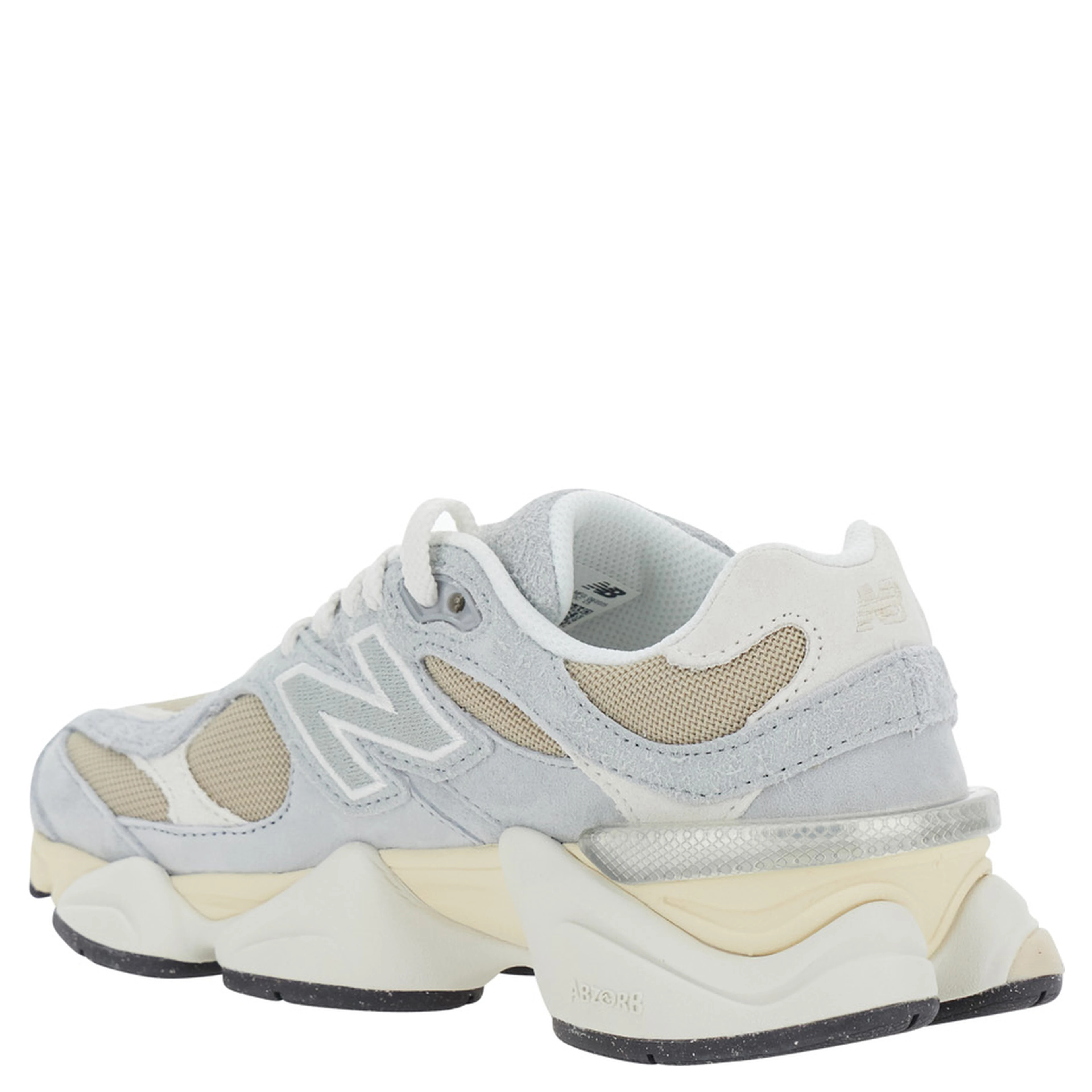 9060 Gray Sneakers with Mesh Details and Rubber Sole in Leather Unisex
