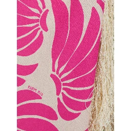 Floral Knot Multicolor Midi Skirt with Side Knot Closure and All-Over Floral Print in Linen Blend for Women