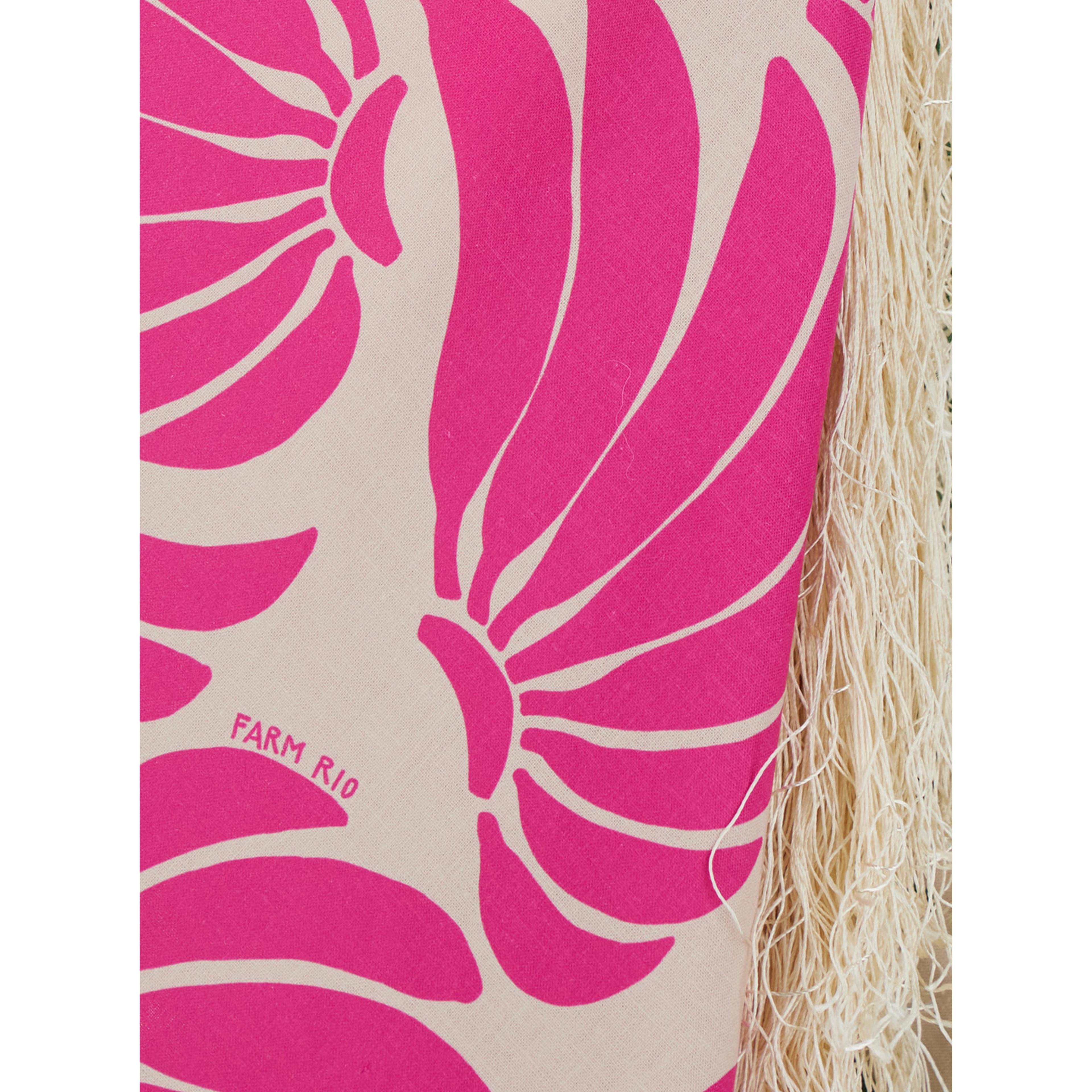 Floral Knot Multicolor Midi Skirt with Side Knot Closure and All-Over Floral Print in Linen Blend for Women