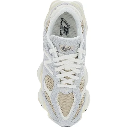 9060 Gray Sneakers with Mesh Details and Rubber Sole in Leather Unisex