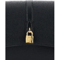 Shoulder Bag Stella Ryder with Logo Padlock Detail on the Front in Black Ecoleather for Women