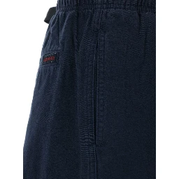Blue pants with elasticated waist in cotton man