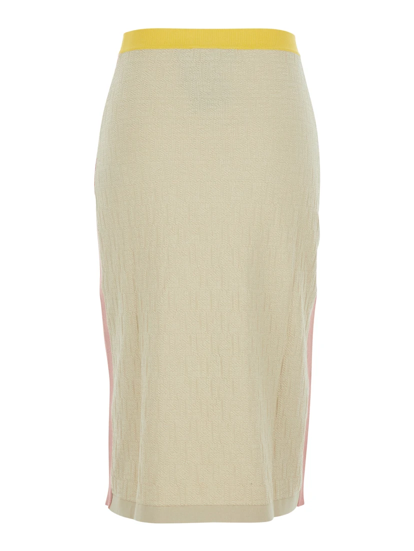 COLOR BLOCK FF SKIRT
