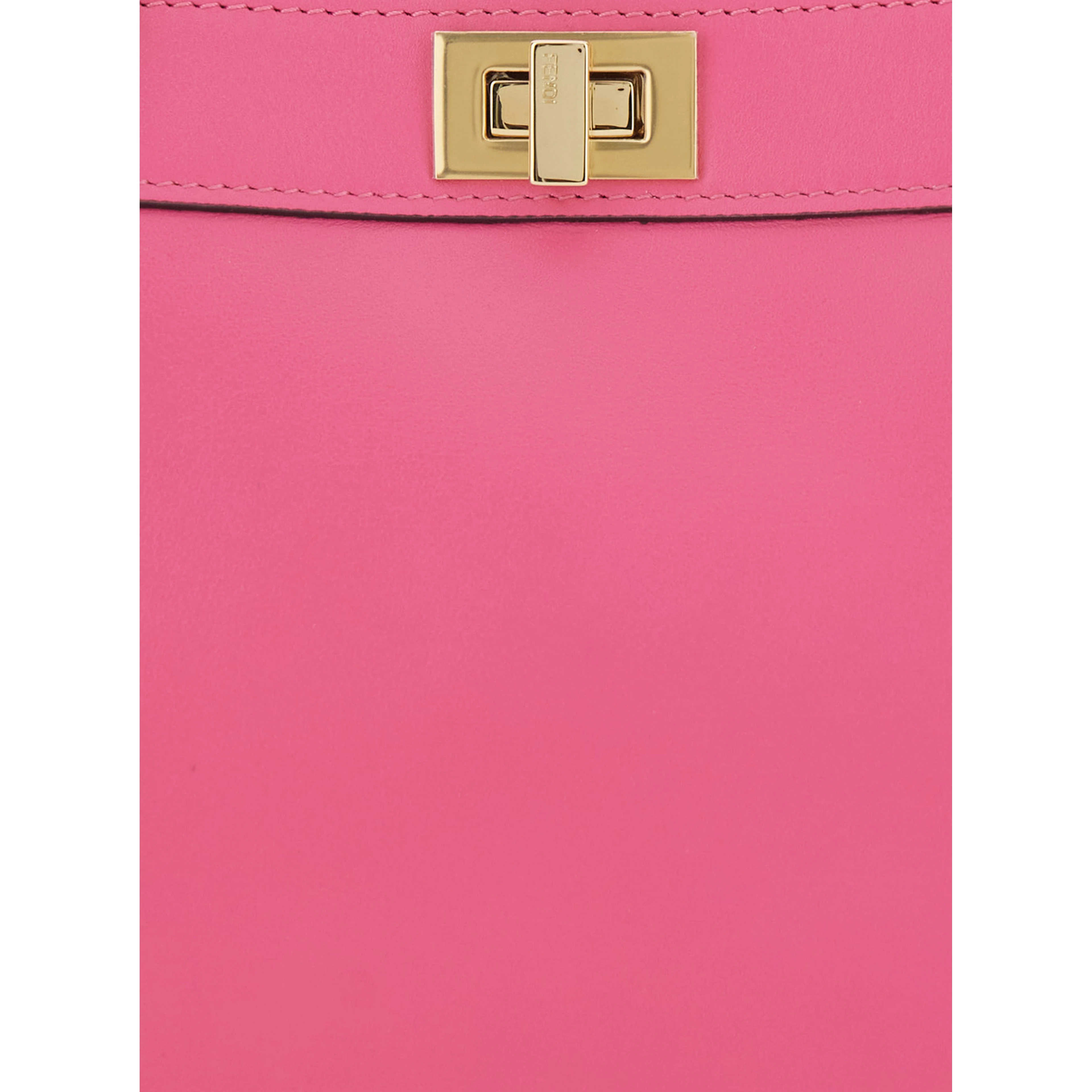Pink HandBag Peekaboo ISeeU Petite with Turn Lock in Garnet Leather for Women