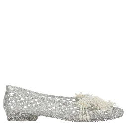 Muse Metallic Color Ballet shoes with Beaded Details in Tech Fabric Women