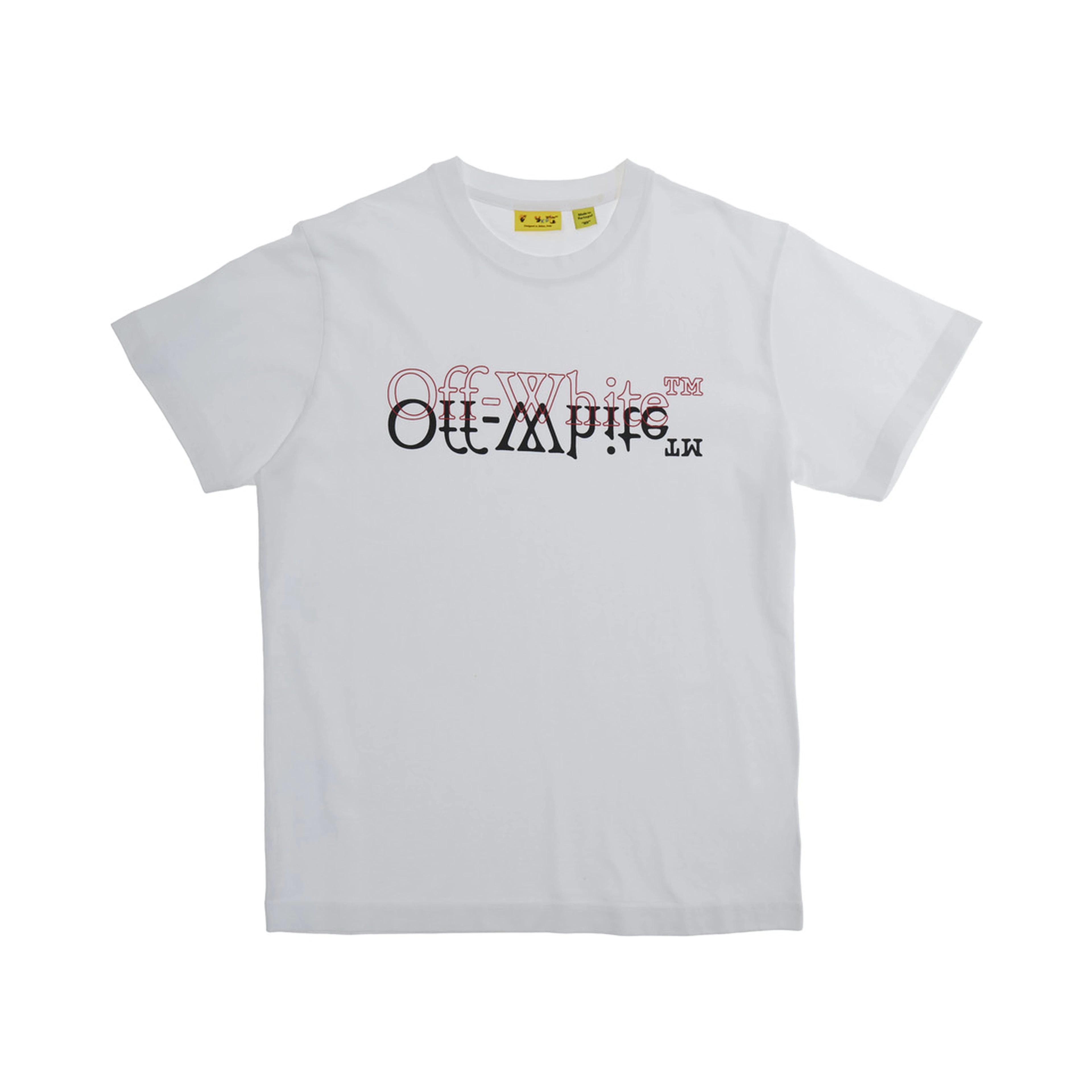 White T-shirt with logo on the front in cotton boy
