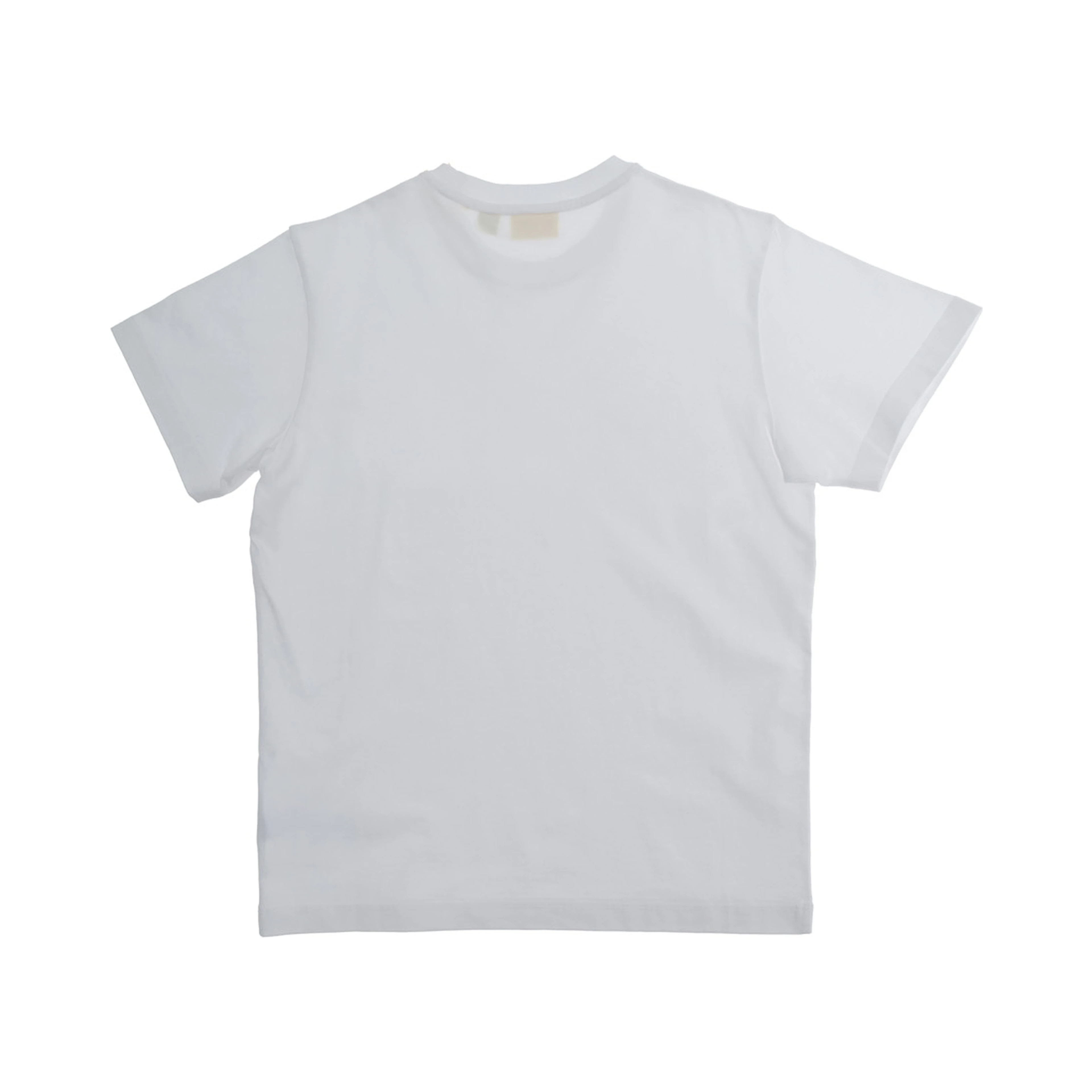 White T-shirt with logo on the front in cotton boy