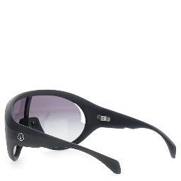 Sunglasses Rick Owens X Moncler with Logo Detail on the Nylon Arm Black Unisex