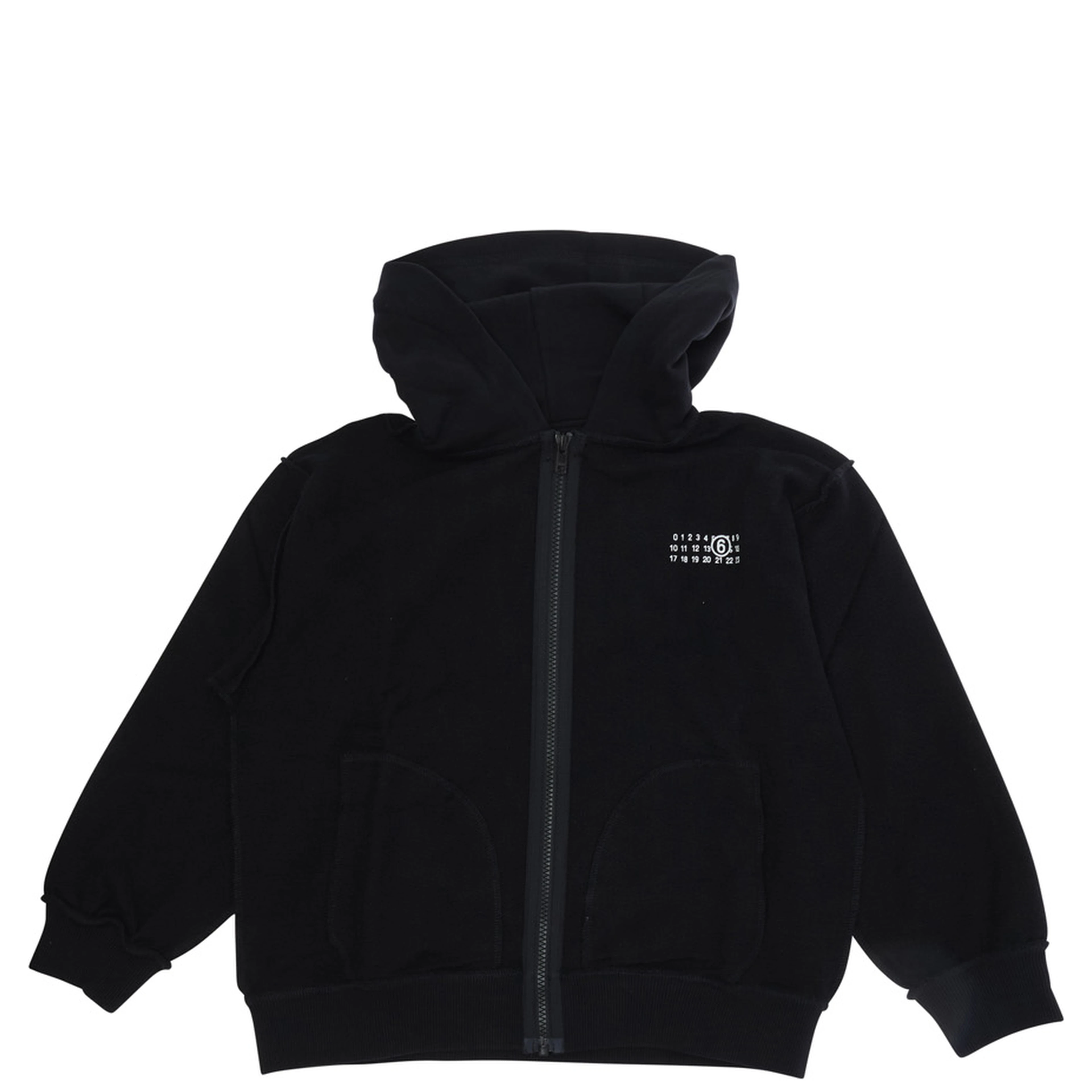 Black sweatshirt with numeric logo on the front in cotton Boy