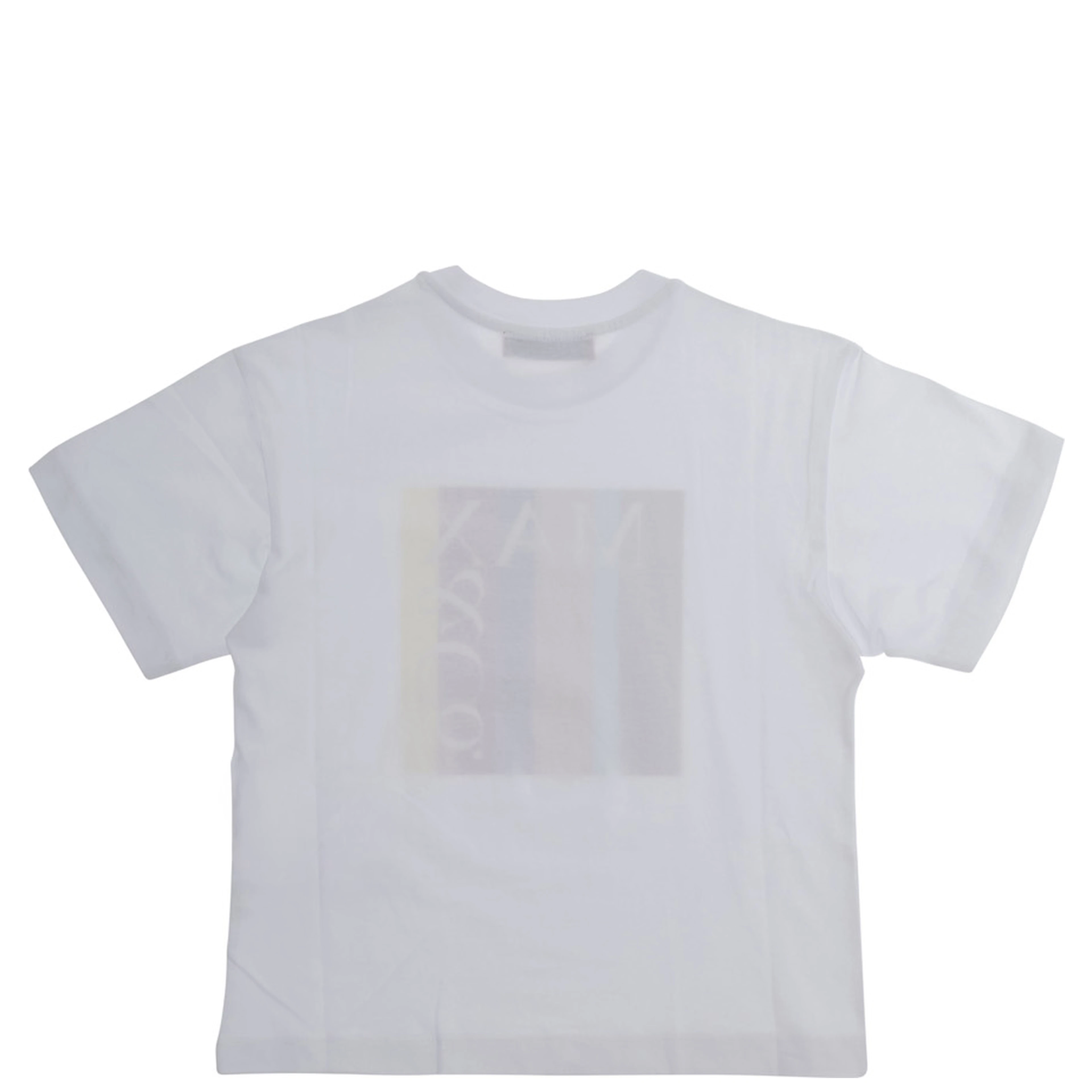 White T-shirt with front print in Cotton for Girl