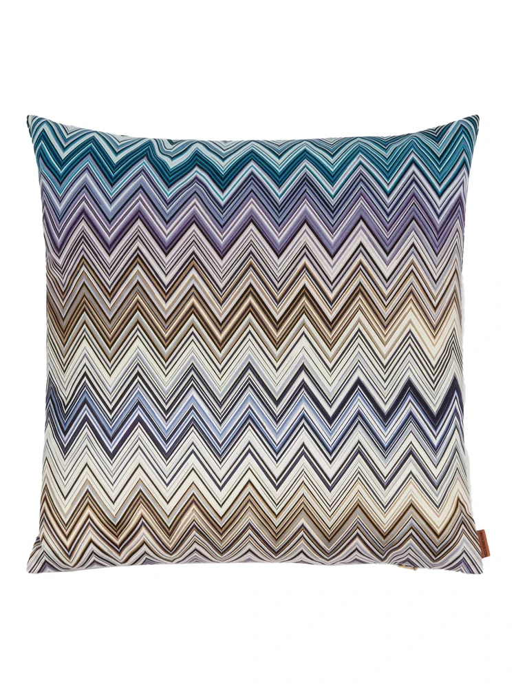 JARRIS Cushion with zigzag motif in multicolored Tech Fabric unisex