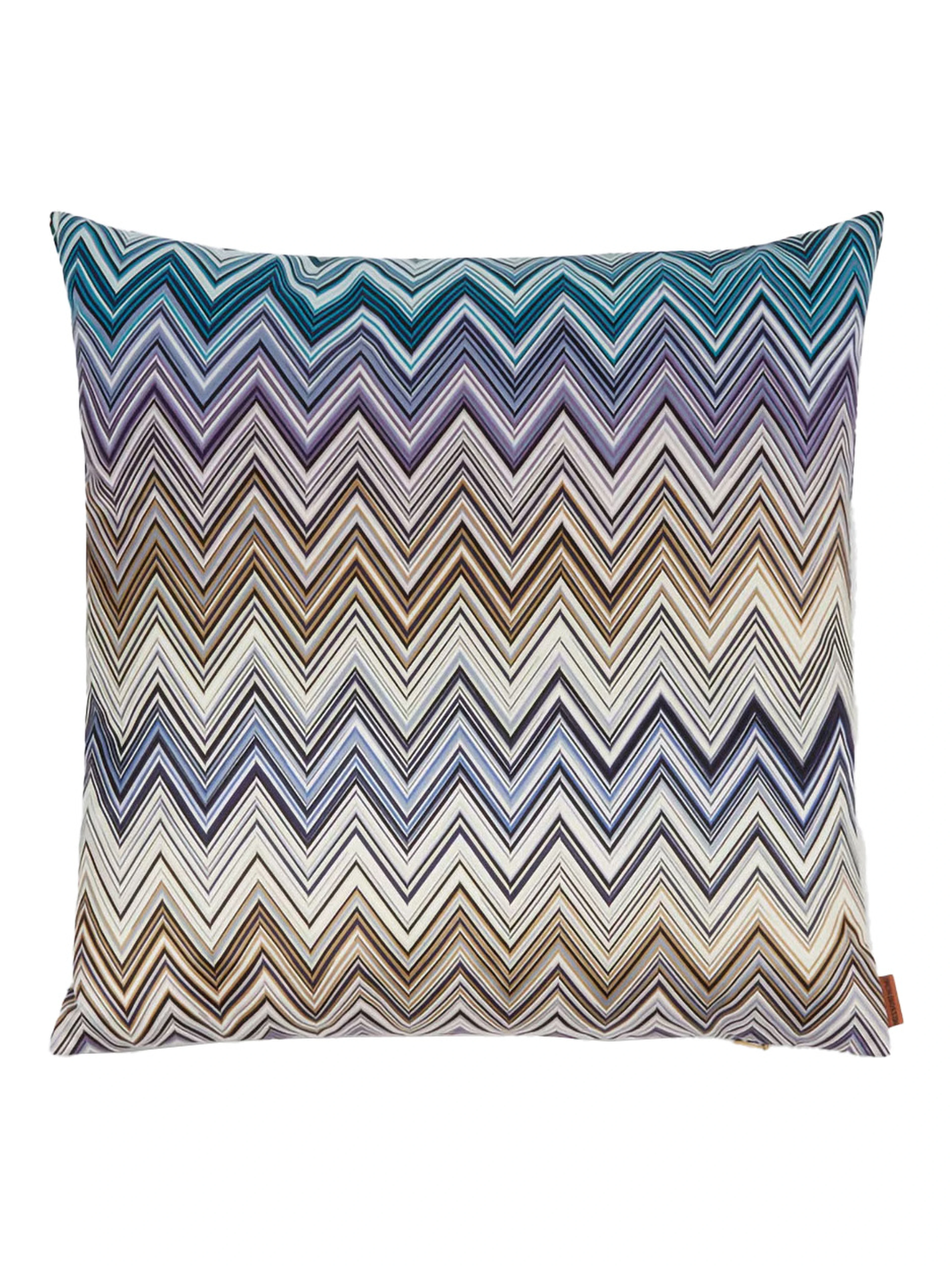 JARRIS Cushion with zigzag motif in multicolored Tech Fabric unisex