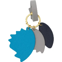 Multicolor Keyring with charm and ring closure in Tech Fabric Boy