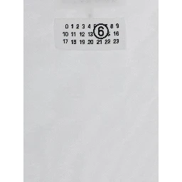 White Long Sleeve T-shirt with Round Neck and Logo on Front in Cotton for Boy